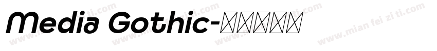 Media Gothic字体转换